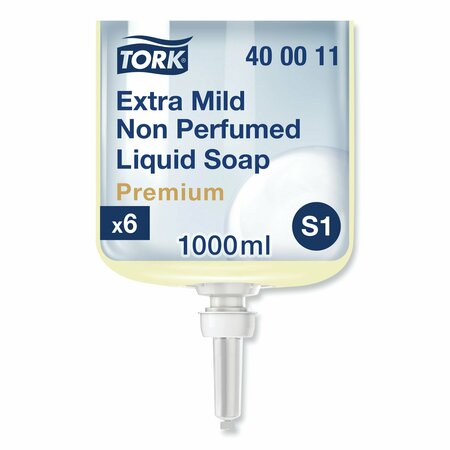 TORK Tork Extra Mild Liquid Soap S1, No fragrance added, 6 x 1L, 400011 400011